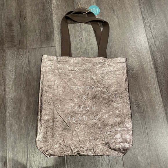Credo Beauty Metallic Bronze Tote Bag - Picture 3 of 6